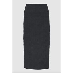 Acacia Swimwear RAVIE Skirt - Licorice - Organic Cotton Midi - Large - NWT